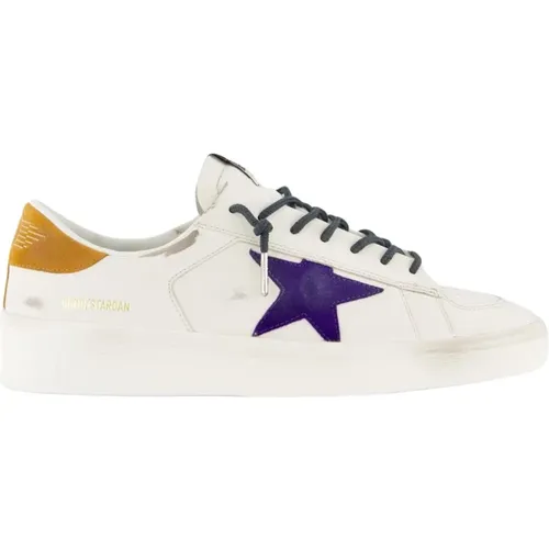 Stardan Sneaker White/Purple/Yellow , male, Sizes: 11 UK - Golden Goose - Modalova