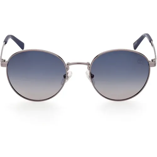 Runde Polarisierte Sonnenbrille Eleganter Stil , unisex, Größe: 52 MM - Timberland - Modalova