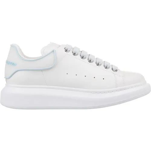 Weiße Oversized Sneakers mit Blauen Details , Damen, Größe: 36 1/2 EU - alexander mcqueen - Modalova