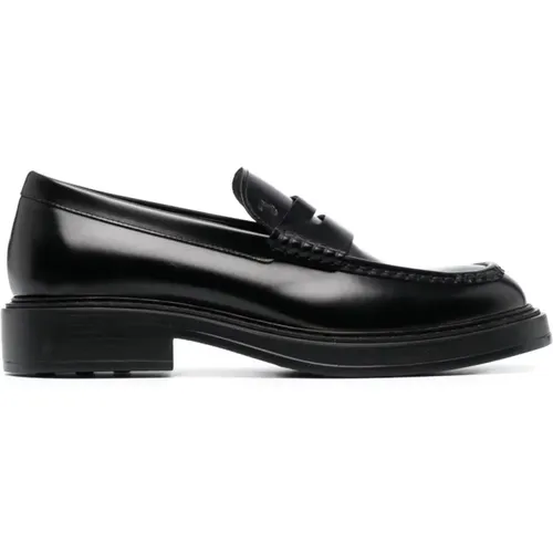 Schwarze Mokassin-Schuhe aus gebürstetem Leder,Extralight Schwarzer Mokassin - TOD'S - Modalova