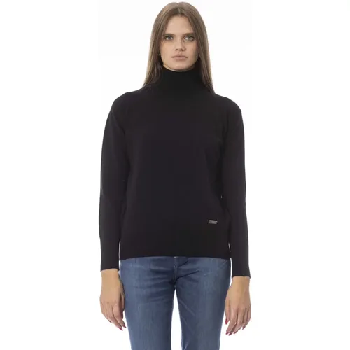 Trendiger Strick - Langarm Pullover,Trendiger Pullover - Langarm - Monogramm - Baldinini - Modalova