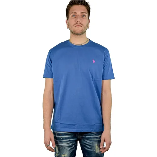Casual T-shirt Girocollo , Herren, Größe: L - U.s. Polo Assn. - Modalova