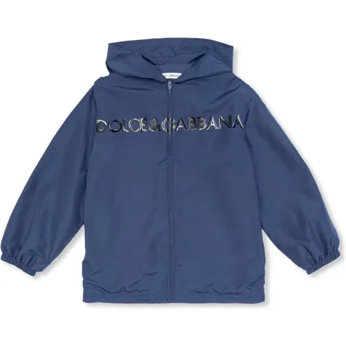 Leichte Jacke mit Logo - Dolce & Gabbana - Modalova