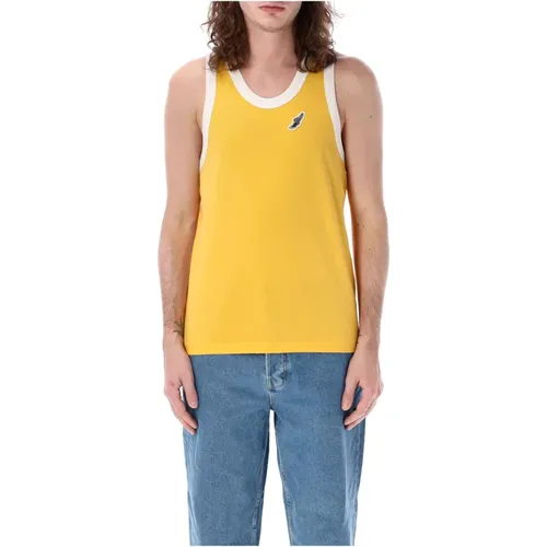 Turmeric Tank Top for Men , male, Sizes: M, XL - Wales Bonner - Modalova