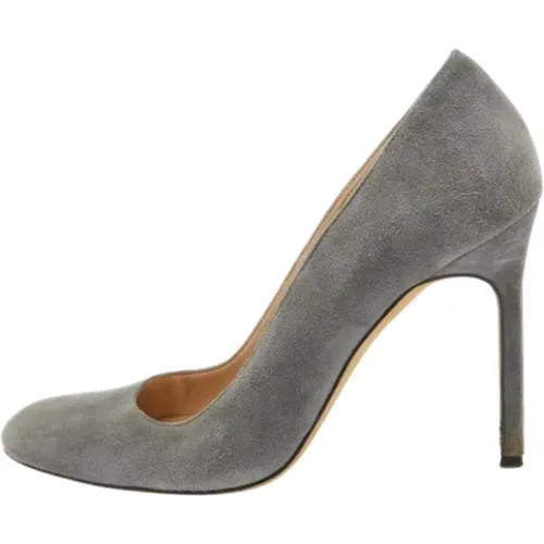 Pre-owned Suede heels , female, Sizes: 2 1/2 UK - Manolo Blahnik Pre-owned - Modalova