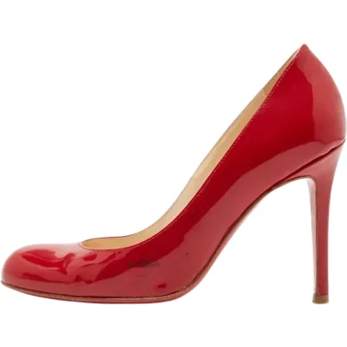 Pre-owned Leather heels , female, Sizes: 1 1/2 UK - Christian Louboutin Pre-owned - Modalova