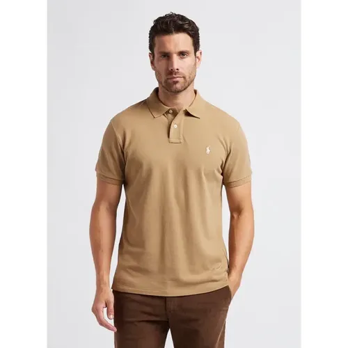 Slim-Fit Baumwoll Polo Shirt , Damen, Größe: 2XL - Ralph Lauren - Modalova