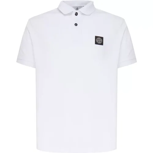 Black Polo Shirt with Compass Logo , male, Sizes: XL, 2XL, 3XL, S, L, M - Stone Island - Modalova