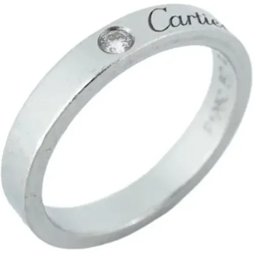 Pre-owned Platinum rings , female, Sizes: ONE SIZE - Cartier Vintage - Modalova