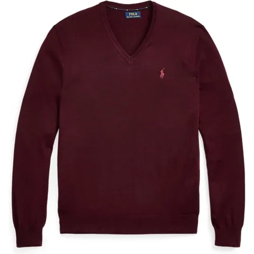 Slim Fit V-Neck Sweater , male, Sizes: 2XL, L - Ralph Lauren - Modalova