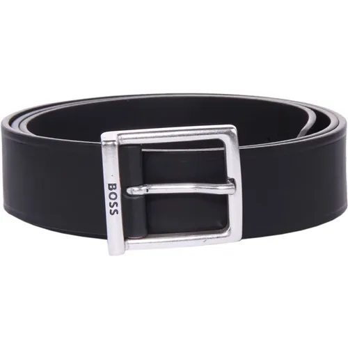 Classic Leather Belt in , male, Sizes: 110 CM - Boss - Modalova