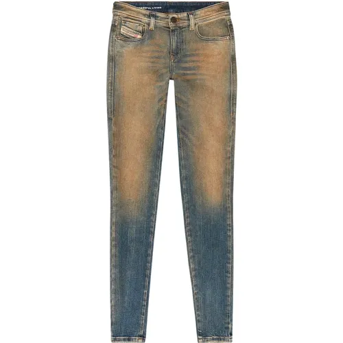 Super skinny Jeans - 2017 Slandy , Damen, Größe: W29 L30 - Diesel - Modalova
