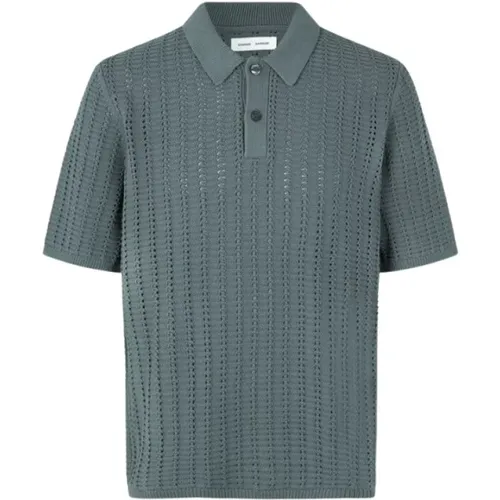 Open-Knitted Polo Shirt , male, Sizes: M, L, S, XL - Samsøe Samsøe - Modalova
