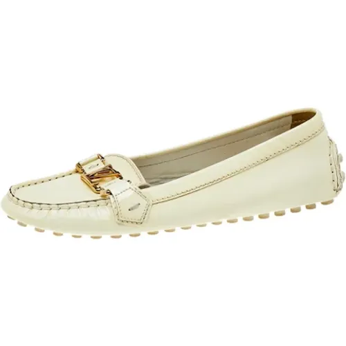 Pre-owned Leather flats , female, Sizes: 6 1/2 UK - Louis Vuitton Vintage - Modalova