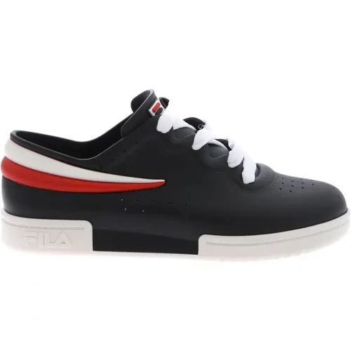 Rubber Sneakers with Red and White Inserts , female, Sizes: 6 UK, 5 UK, 2 UK, 4 UK, 7 UK - Melissa - Modalova