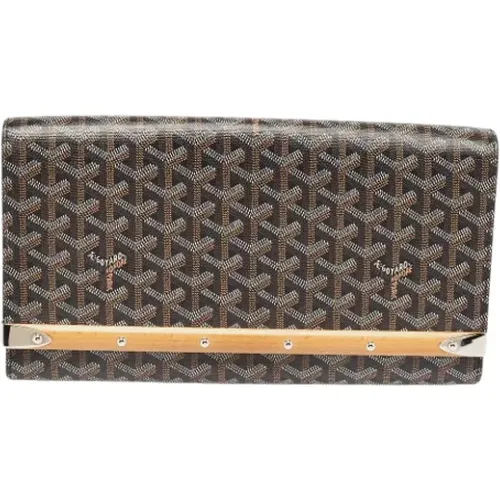 Pre-owned Coated canvas clutches , female, Sizes: ONE SIZE - Goyard Vintage - Modalova