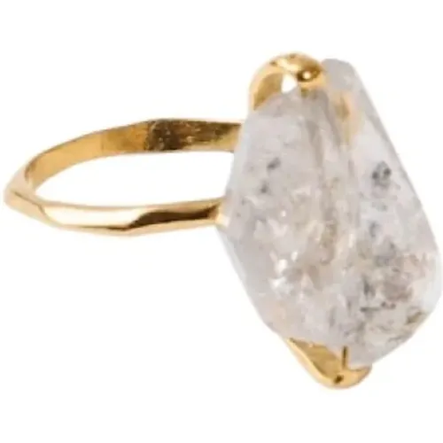 Herkimer Gold Ring , Damen, Größe: 55 MM - Malababa - Modalova