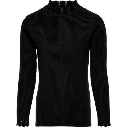 Stilvolle Schwarze Pullover Bluse - Only - Modalova