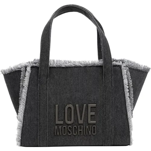 Logo Handbag with Adjustable Strap , female, Sizes: ONE SIZE - Love Moschino - Modalova