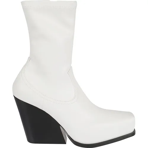 Weiße Cowboy Ankle Boots Aw22 , Damen, Größe: 41 EU - Stella Mccartney - Modalova