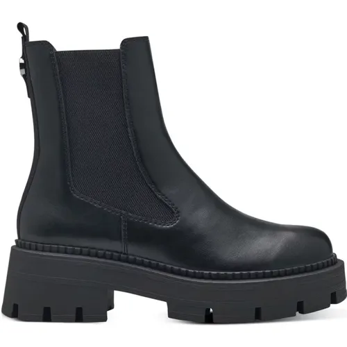 Schwarze Geschlossene Booties , Damen, Größe: 39 EU - tamaris - Modalova