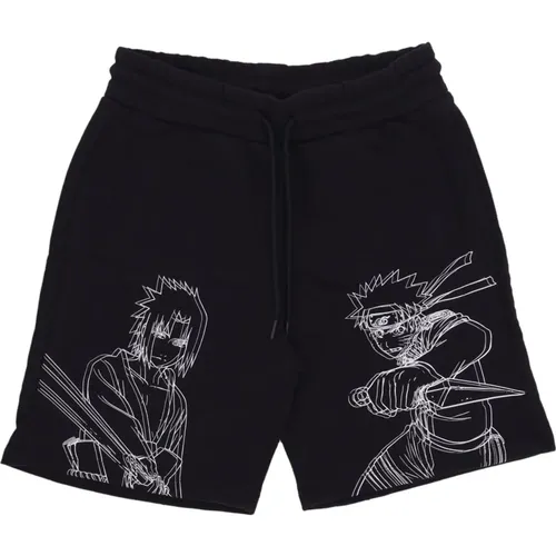 Naruto & Sasuke Sweatshorts , male, Sizes: S, L - Dolly Noire - Modalova