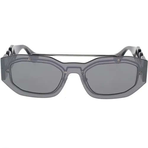 Neue Biggie Sonnenbrille mit Unregelmäßiger Form - Versace - Modalova
