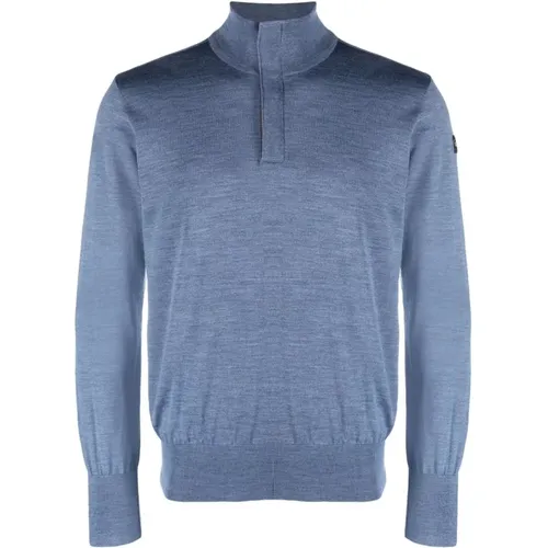 Wool Zipped Pullover Sweater , male, Sizes: L, M, S - PAUL & SHARK - Modalova