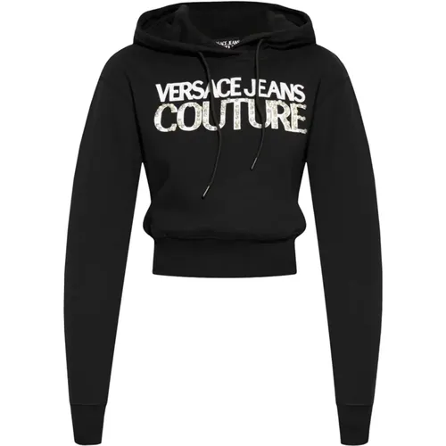 Schwarzer Sweatshirt Aw24 Lässiger Stil - Versace Jeans Couture - Modalova