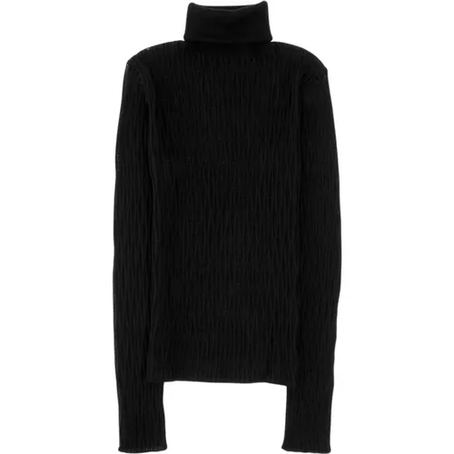 Luxurious Mouline Turtleneck Sweater , female, Sizes: M - Roberto Collina - Modalova