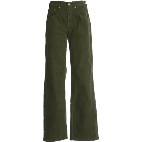 Grüne Cordhose , Damen, Größe: W26 - DEPARTMENT FIVE - Modalova