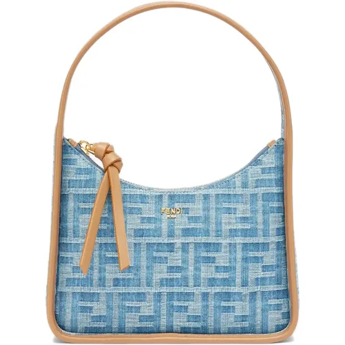 Blaue Leder Umhängetasche Fendi - Fendi - Modalova