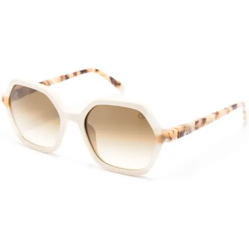 White Sunglasses for Everyday Use , female, Sizes: 54 MM - Etnia Barcelona - Modalova