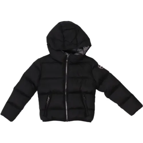 Schwarze Kapuzenjacke mit seitlichem Logo - Colmar - Modalova