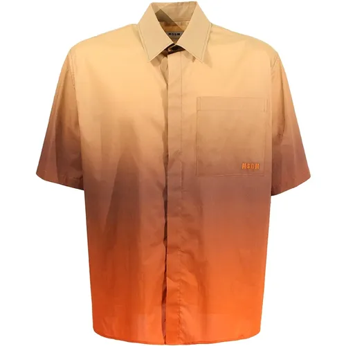 Shirts Beige , male, Sizes: XL - Msgm - Modalova