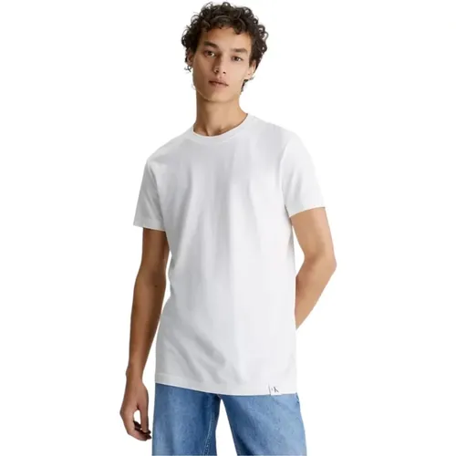 Kurzarm T-Shirt , Herren, Größe: 2XL - Calvin Klein Jeans - Modalova