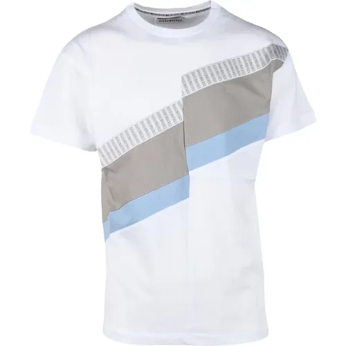 Gray T-Shirt for Men , male, Sizes: L, XL, M, S - Bikkembergs - Modalova