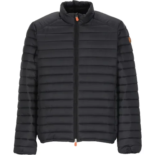 Schwarze Steppjacke für Männer , Herren, Größe: M/L - Save The Duck - Modalova