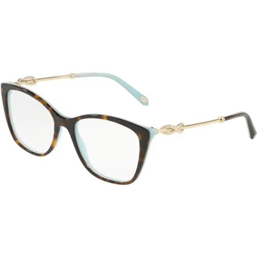Havana Turquoise Eyewear Frames , female, Sizes: 54 MM - Tiffany - Modalova