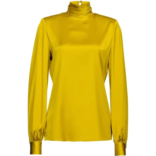 Turtleneck , female, Sizes: S, M - pinko - Modalova