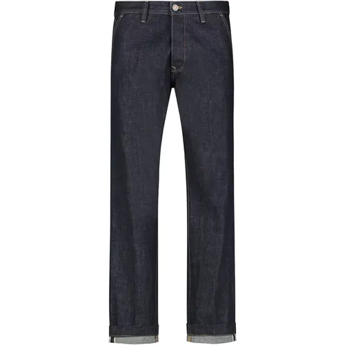 Denim Chino Hose Regular Fit , Herren, Größe: W32 - Tela Genova - Modalova