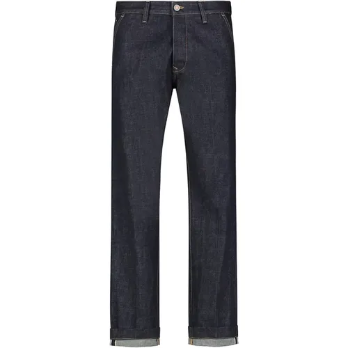 Denim Chino Pants Regular Fit , male, Sizes: W33, W32 - Tela Genova - Modalova