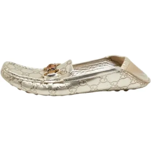 Pre-owned Leather flats , female, Sizes: 4 UK - Gucci Vintage - Modalova