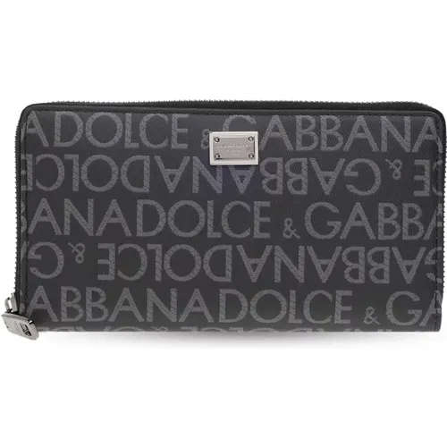 Geldbörse mit Logo , Herren, Größe: ONE Size - Dolce & Gabbana - Modalova
