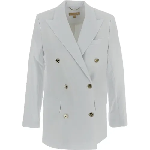 Klassische Jacke aus gemischtem Stoff , Damen, Größe: 2XS - Michael Kors - Modalova