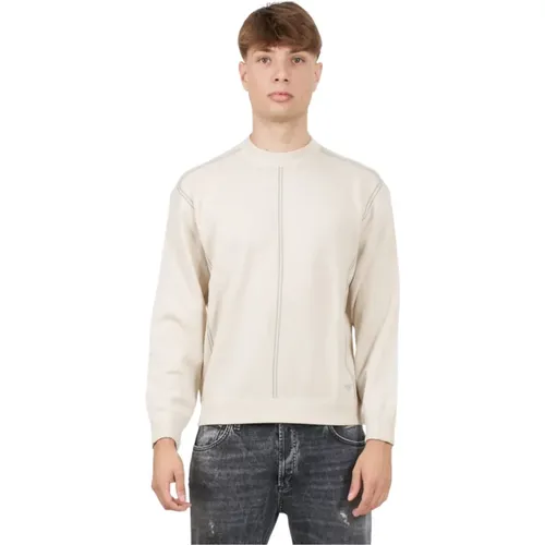Stylish Pullover Sweater , male, Sizes: L, M, S - Emporio Armani - Modalova