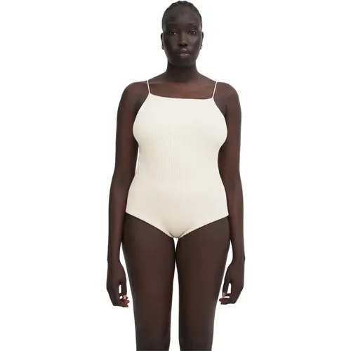Nahtloser Bodysuit mit Quadratischem Ausschnitt , Damen, Größe: L - Aeron - Modalova