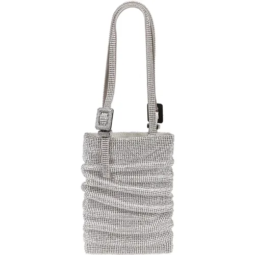 Crystal Silver Lollo La Petit Bag , female, Sizes: ONE SIZE - Benedetta Bruzziches - Modalova