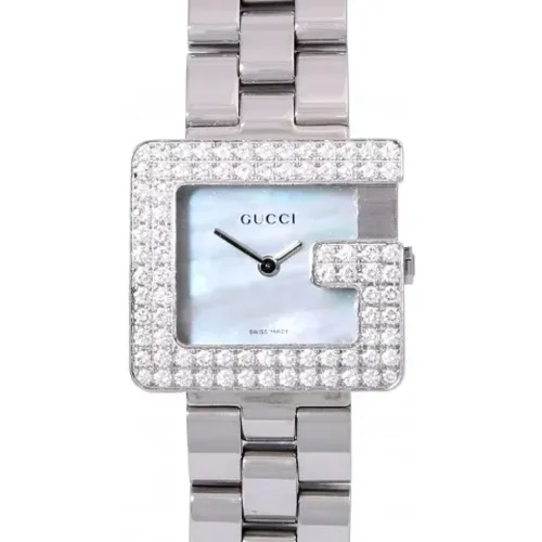 Pre-owned Silver Stainless Steel Watch , female, Sizes: ONE SIZE - Gucci Vintage - Modalova