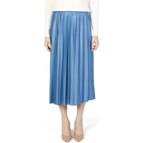 Light Lycra Blend Skirt , female, Sizes: XS, L, XL, M, S - Vila - Modalova